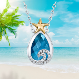 Starfish in the Surf Pendant
