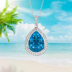 Ocean's Pendant Blue Topaz