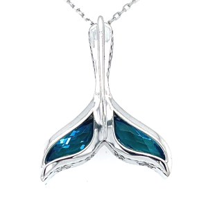 Large Whale Tail Pendant