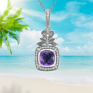Mandarin Pendant Purple Amethyst-Limited