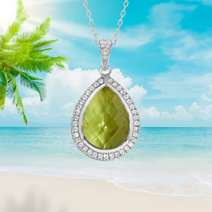 Ocean's Pendant Seafoam Green Amethyst