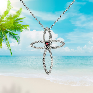 Open Arms Cross Pendant
